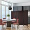 4-Panel Foldable Room Divider Privacy Screen with Steel Frame
